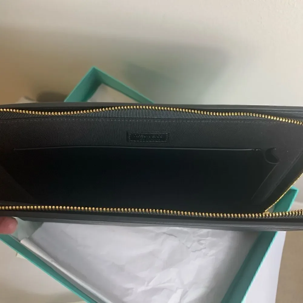 Tiffany & Co. Leather Clutch - Black - New